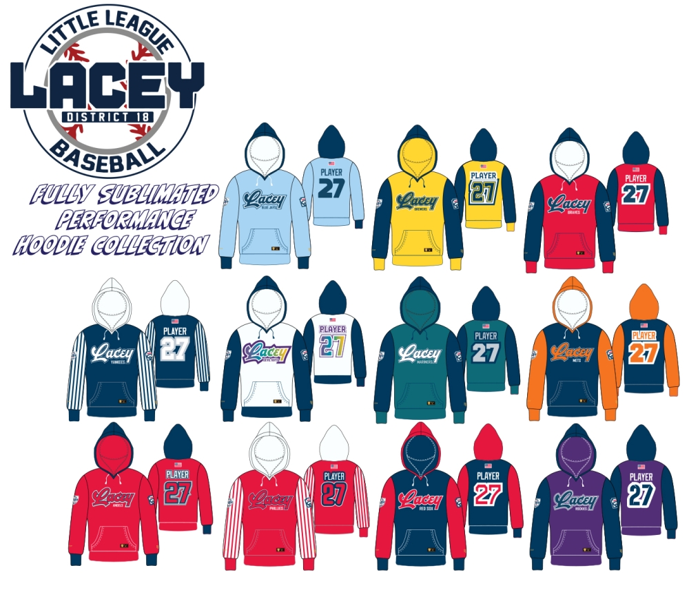 LACEY LITTLE LEAGUE OFFICIAL SUBLIMATED PERFORMANCE HOODIE by PACER