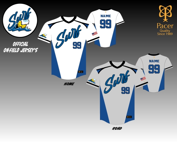 TOMS RIVER SURF OFFICIAL ON-FIELD JERSEYS by PACER