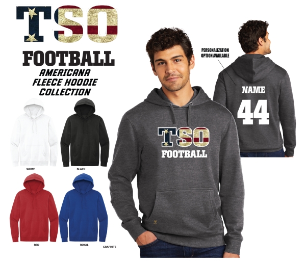 TSO FOOTBALL AMERICANA FLEECE HOODIE COLLECTION by PACER