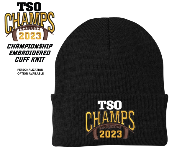 TSO CHAMPIONSHIP EMBROIDERED CUFF KNIT by PACER