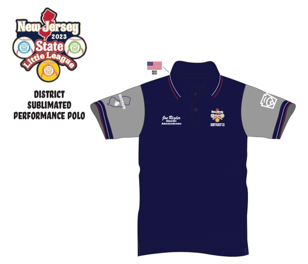 OFFICIAL DISTRICT SUBLIMATED PERFORMANCE POLO by PACER